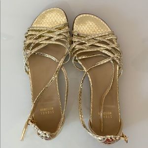 Stuart weitzman gold sandals